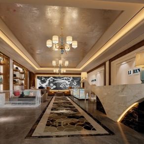 简欧风格美容院3D模型下载